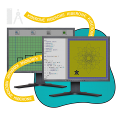Исполнители чертежник и черепашка - КИБЕРшкола программирования для детей, компьютерные курсы для школьников, начинающих и подростков - KIBERone г. Донецк